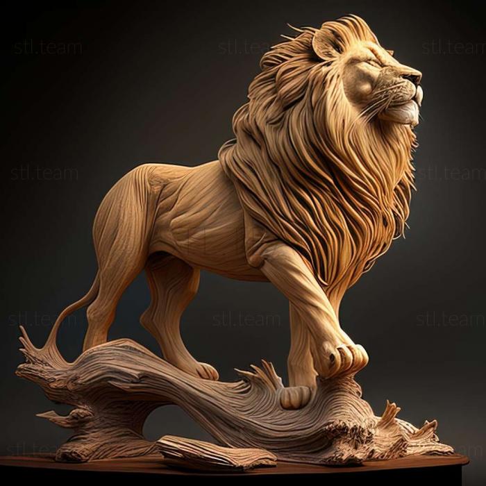 3D модель Знаменита тварина Лев Сесіл (STL)