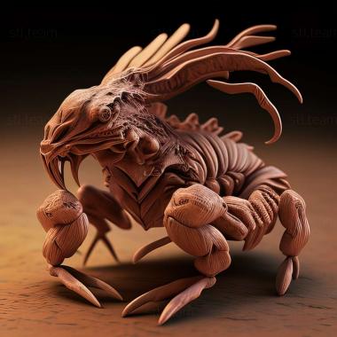 3D model Euscorpius germanus (STL)