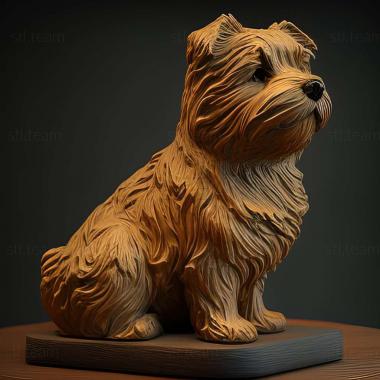 3D model Norfolk Terrier dog (STL)