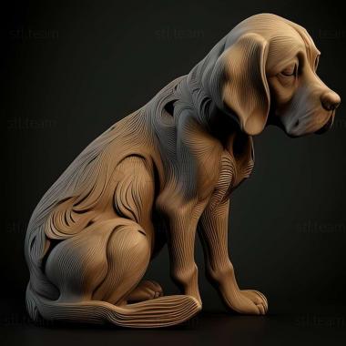 3D модель Собака породы угрюмая собака (STL)
