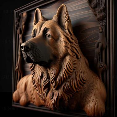 3D model Bulgarian Shepherd dog (STL)