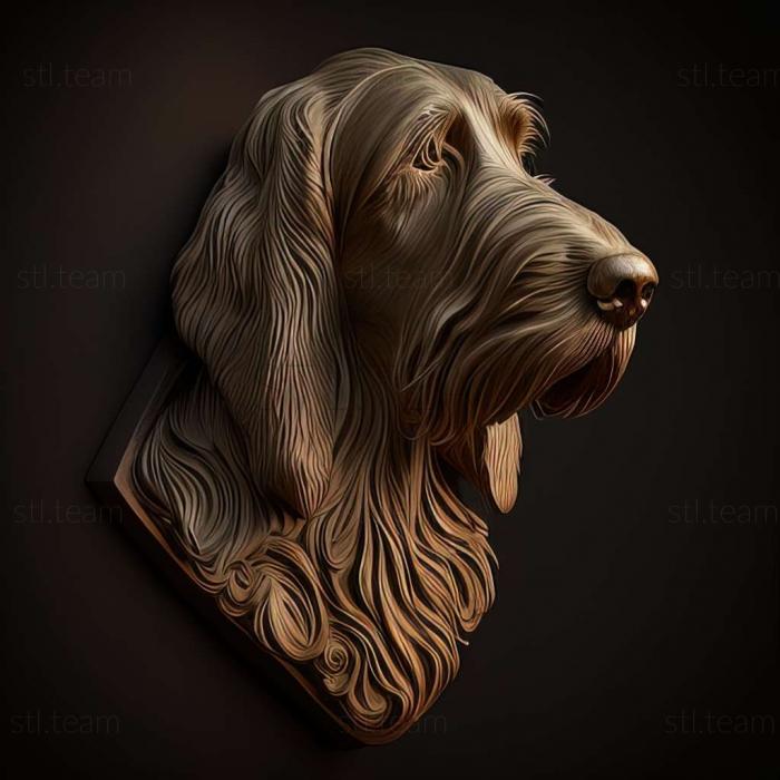 3D model Italian spinone dog (STL)