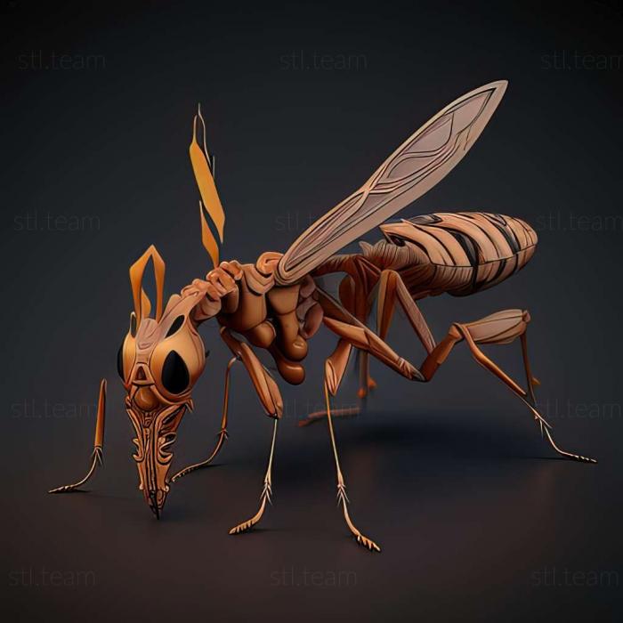 3D model Ichneumon nigrostriatus (STL)