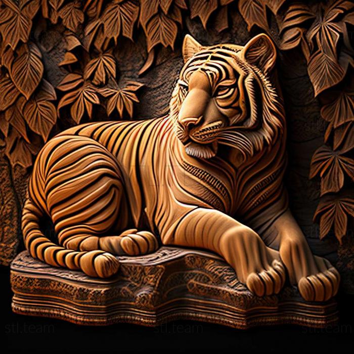 3D model Cinderella tigress famous animal (STL)