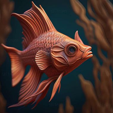 3D model Cardinal fish fish (STL)