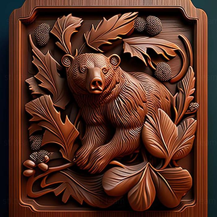 3D модель Ursus americanus cinnamomum (STL)