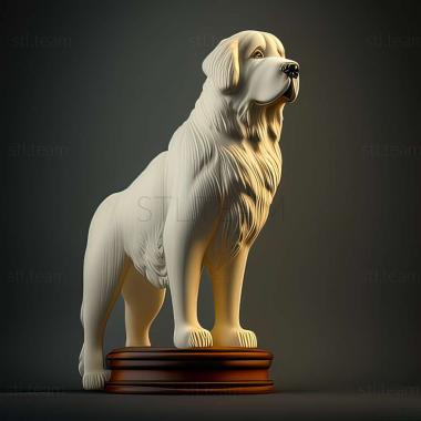 3D model Pyrenean Mountain dog (STL)