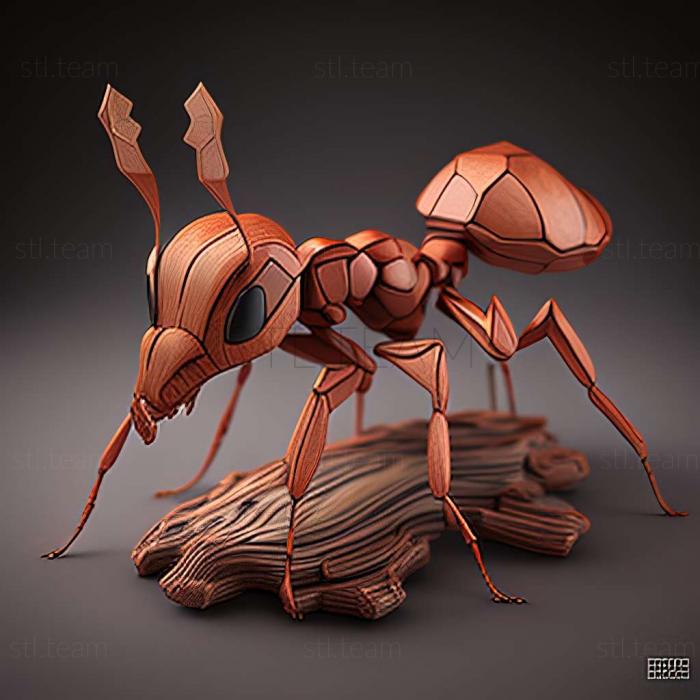 3D модель Pseudomyrmex viduus (STL)