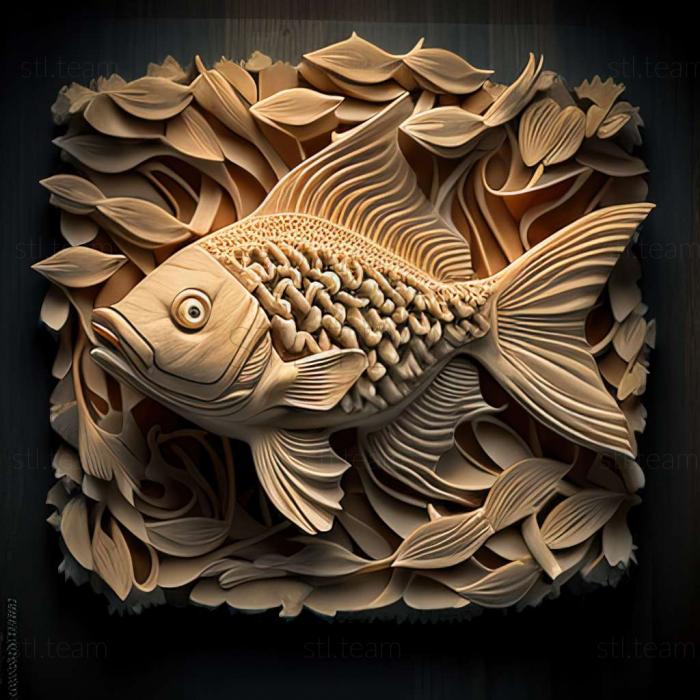 3D модель Американська риба шубунькін (STL)