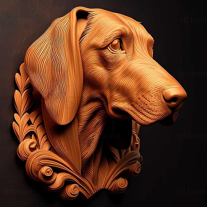 3D model The Spanish Hound dog (STL)
