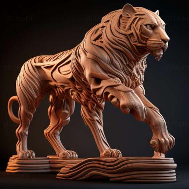 3D model Hercules liger famous animal (STL)