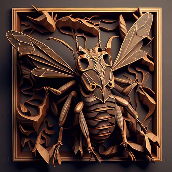 3D модель Polistes industrius (STL)