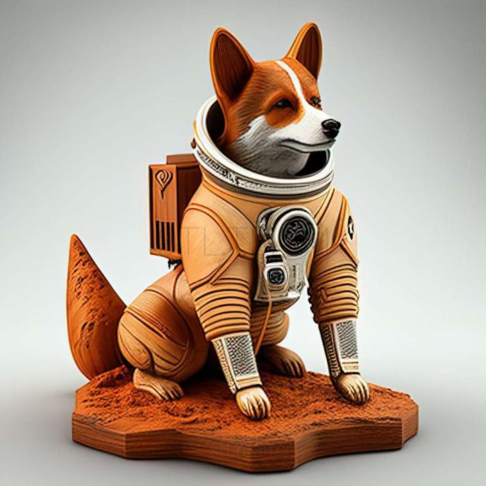 Собака-космонавт лайка знаменита тварина