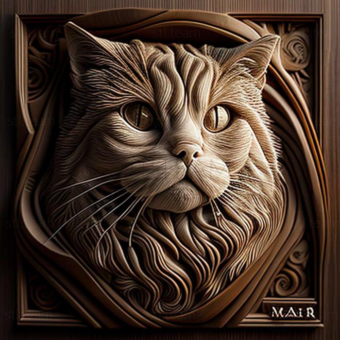 3D модель Кошка Мару известное животное (STL)