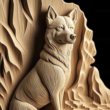 3D модель Аляскинська собака клі кай (STL)