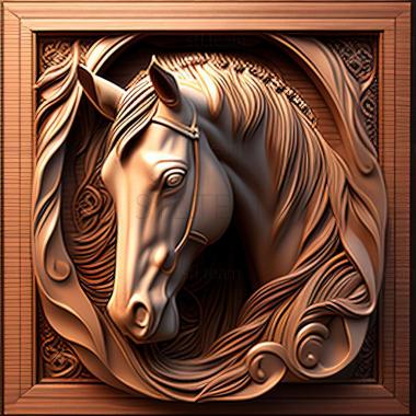 3D model Darley Arabian famous animal (STL)