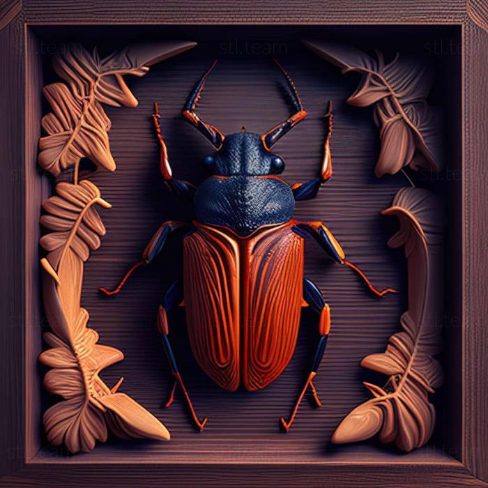 3D model Nicrophorus orbicollis (STL)