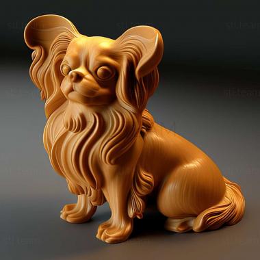 3D model Continental Toy Spaniel dog (STL)