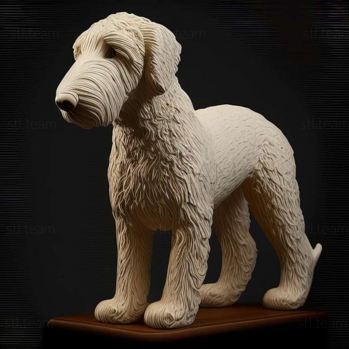 3D модель Бедлінгтон терєр собака (STL)