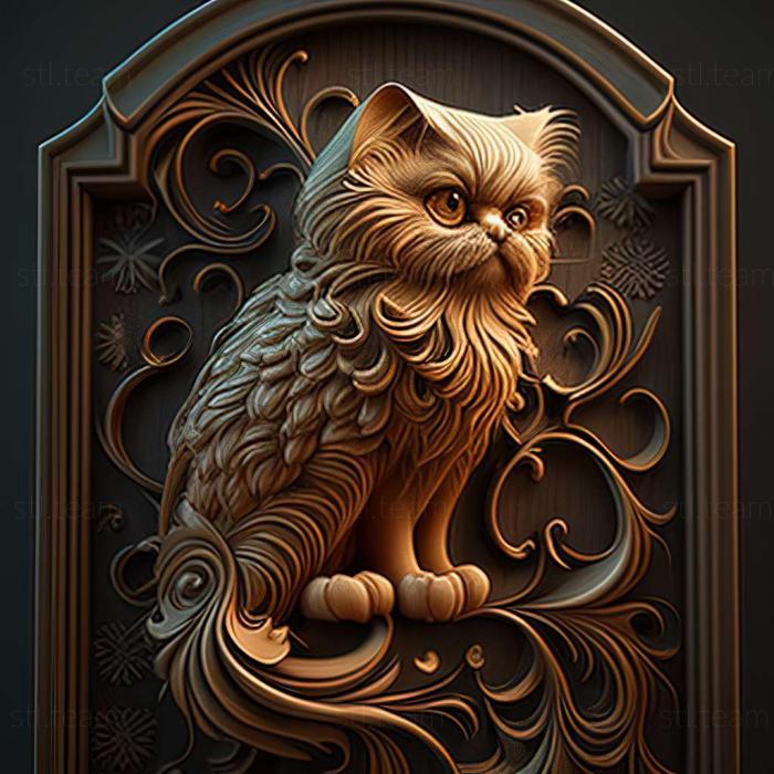 3D модель Традиційна перська кішка (STL)