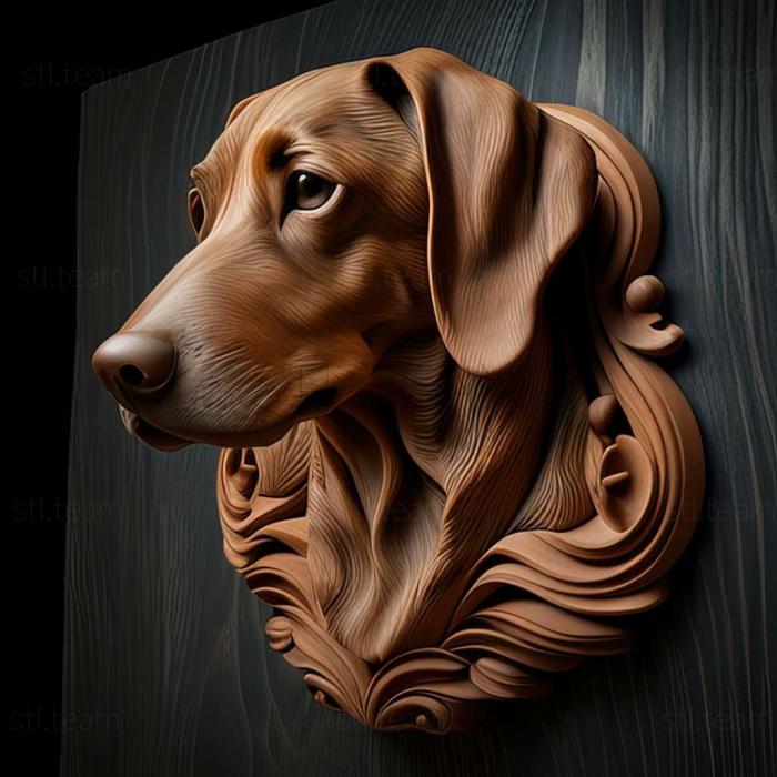 3D model Small Swiss Hound dog (STL)
