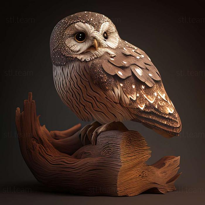 3D model Glaucidium hoskinsii (STL)