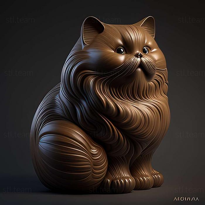 3D модель Кошка Мару известное животное (STL)