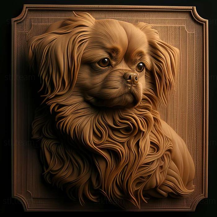 3D model Tibetan Spaniel dog (STL)