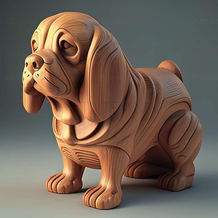 3D model Otto dog famous animal (STL)