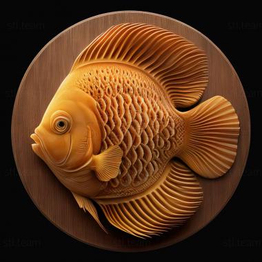 3D model Ordinary discus fish (STL)