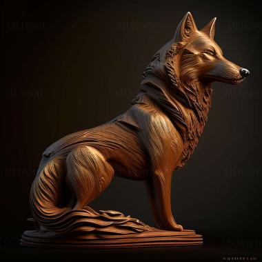 3D model Balto famous animal (STL)