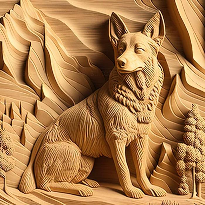 3D model The Kunming Shepherd dog (STL)