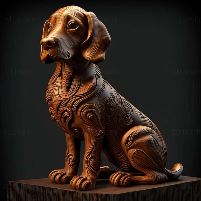 3D model Breton Epagnole dog (STL)