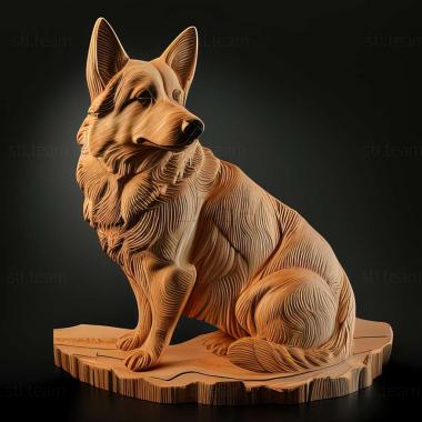 3D model Welsh Shepherd dog (STL)