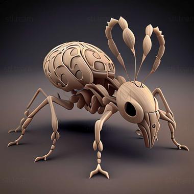 3D model Pheidole glomericeps (STL)