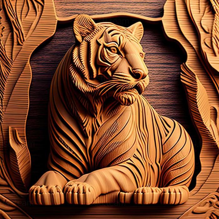 3D model Kuzya tiger famous animal (STL)