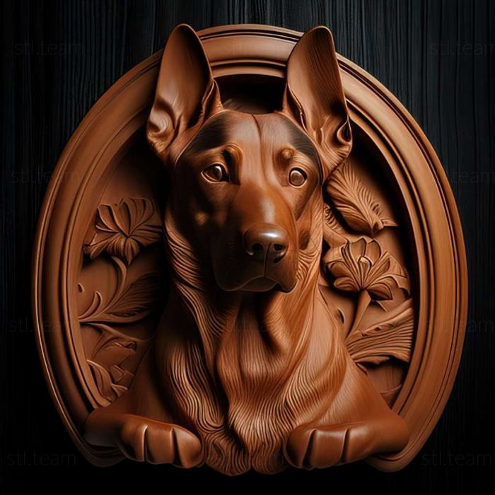 3D model Briar dog breed dog (STL)