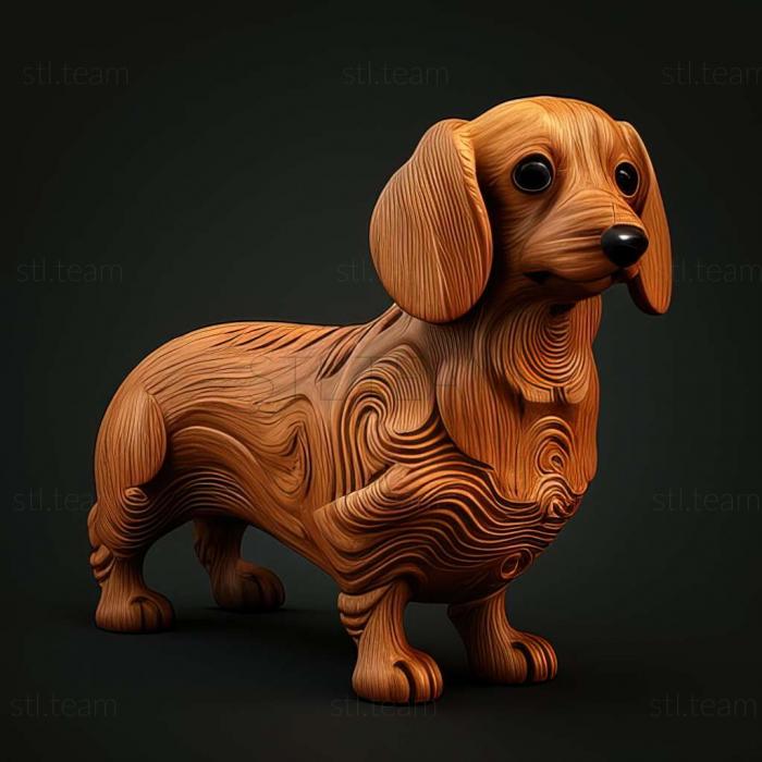 3D модель Соленья собака известное животное (STL)