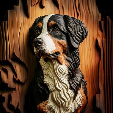 3D model Appenzeller sennenhund dog (STL)