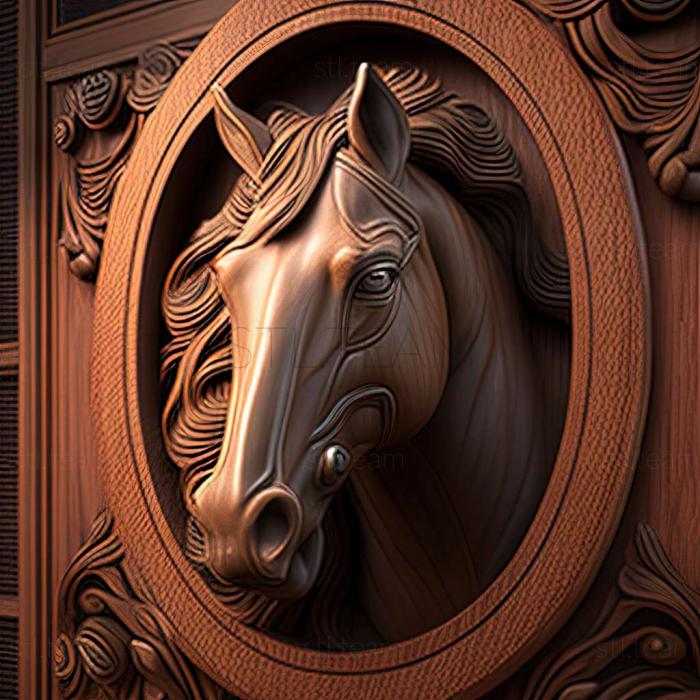 3D модель Идол лошадь известное животное (STL)