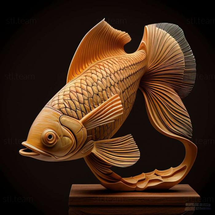 3D model Cuban gambusia fish (STL)