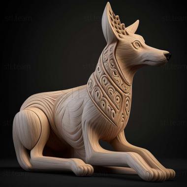 3D model Lappish reindeer dog (STL)