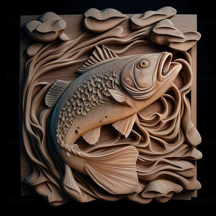 3D модель Бристоль шубункин рыба (STL)