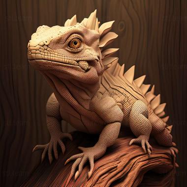 3D модель Campyloneurus brachyurus (STL)