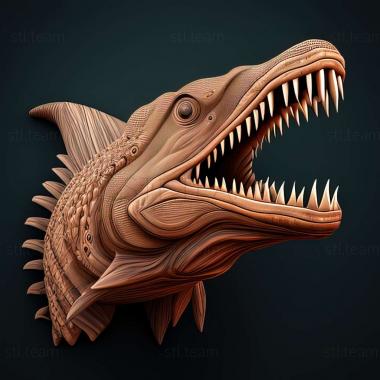 3D model Gymnothorax eurostus (STL)