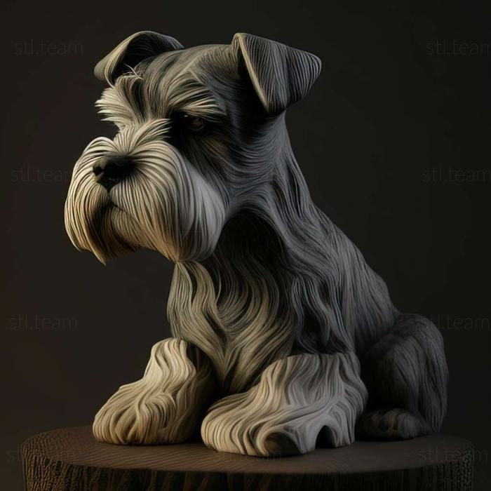 Animals Zwergschnauzer dog