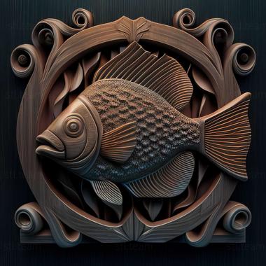 3D model Marine junker fish (STL)