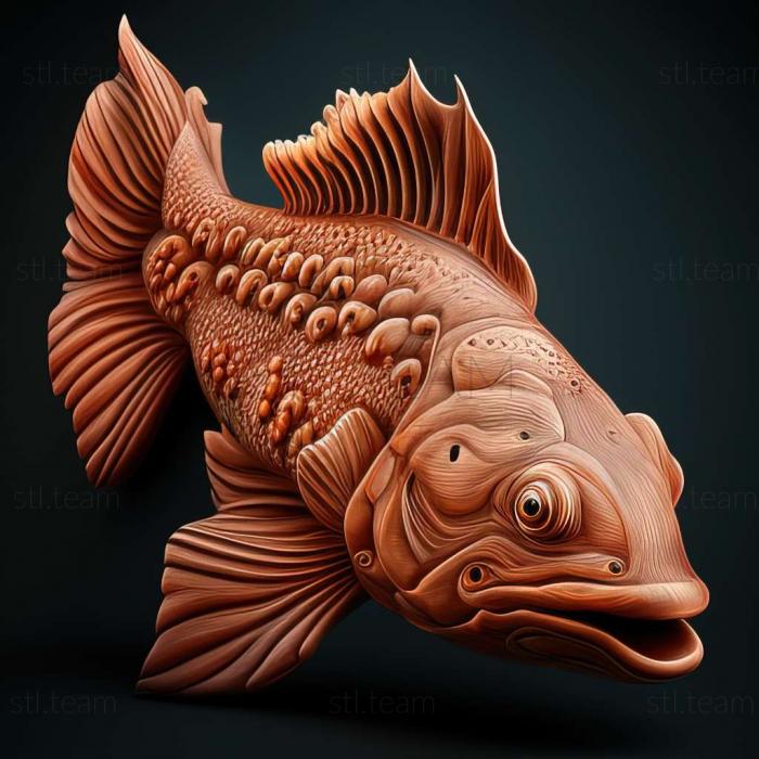 3D model Hypostomus punctatus (STL)