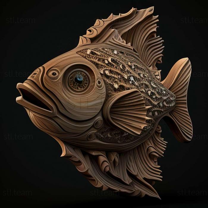 3D model Diamond munchaus fish (STL)