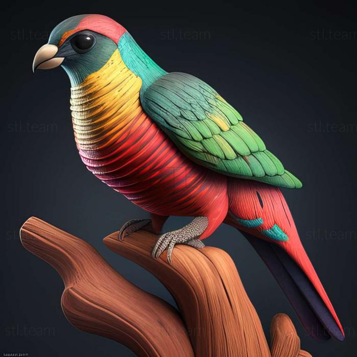 3D model Primotrogon wintersteini (STL)